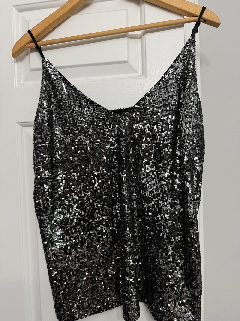 Fifteen Twenty Silver Sequin Camisole